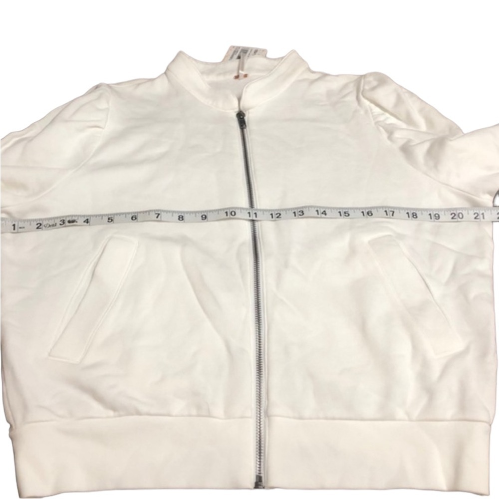 Free People Just For You Shirred White Jacket 🔥🔥HOST PICK🔥🔥 NWT - Picture 7 of 9
